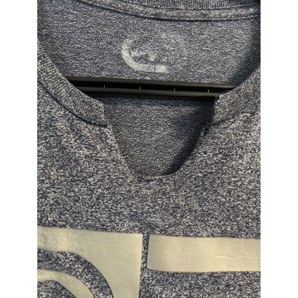 Ecko Unltd Womens‎ Graphic T-Shirt Navy Blue Heathered V-Neck Rhino Logo Size S - Picture 4 of 5